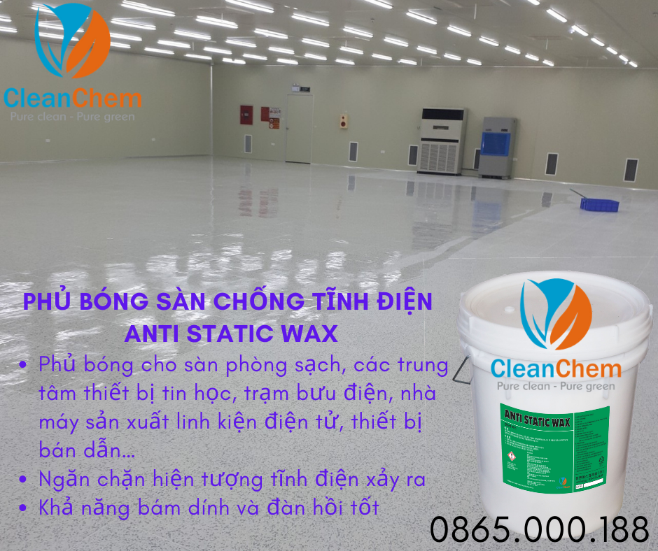 Phu bong san chong tinh dien Anti static wax