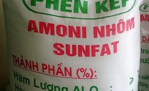 Phèn kép nhôm sunfat NH4Al(SO4)2, Việt Nam, 25kg/bao
